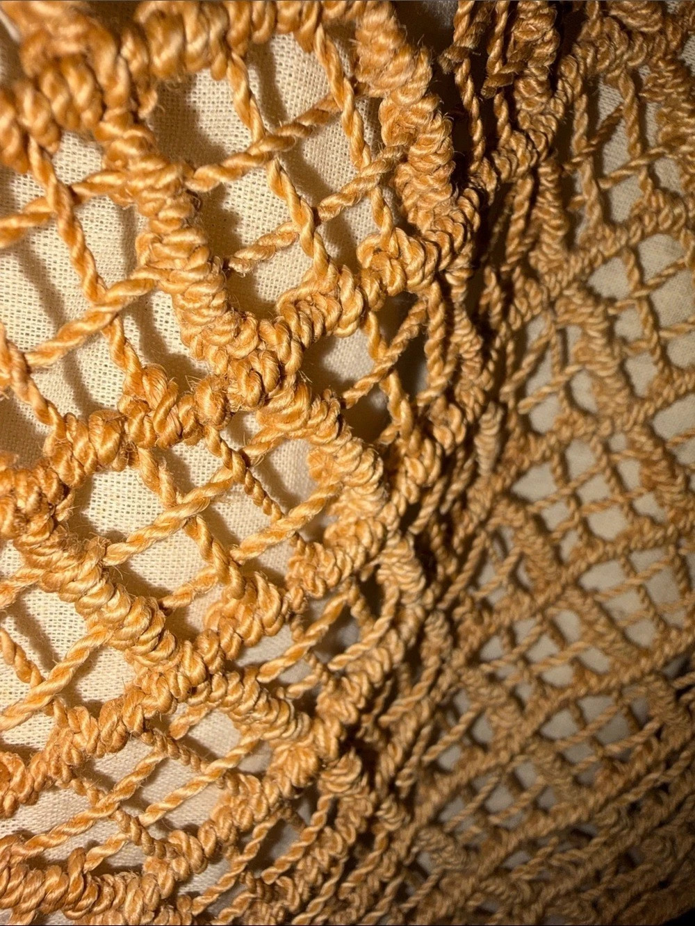 Beige Crochet Tote Bag - Picture 14 of 14